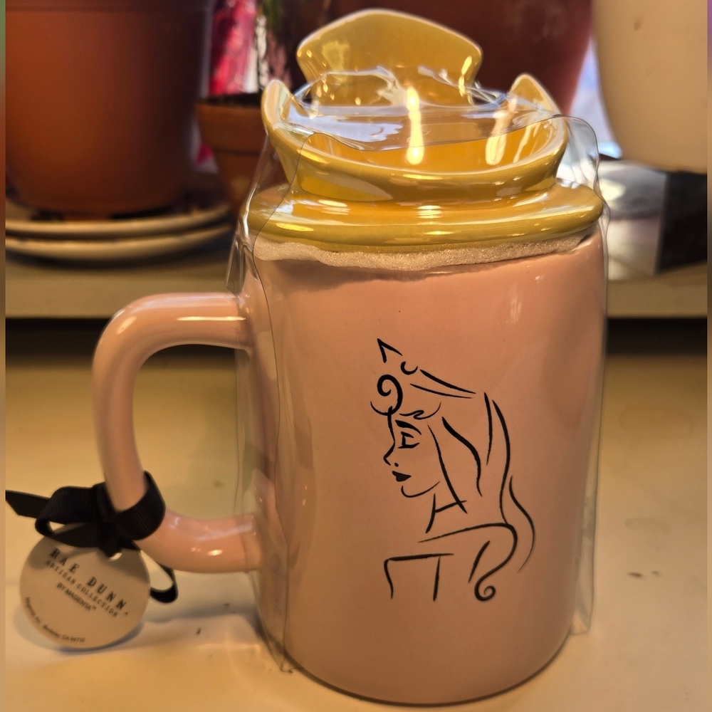 Rae Dunn Sleeping Beauty Mug with Crown Lid - Picture 3 of 7